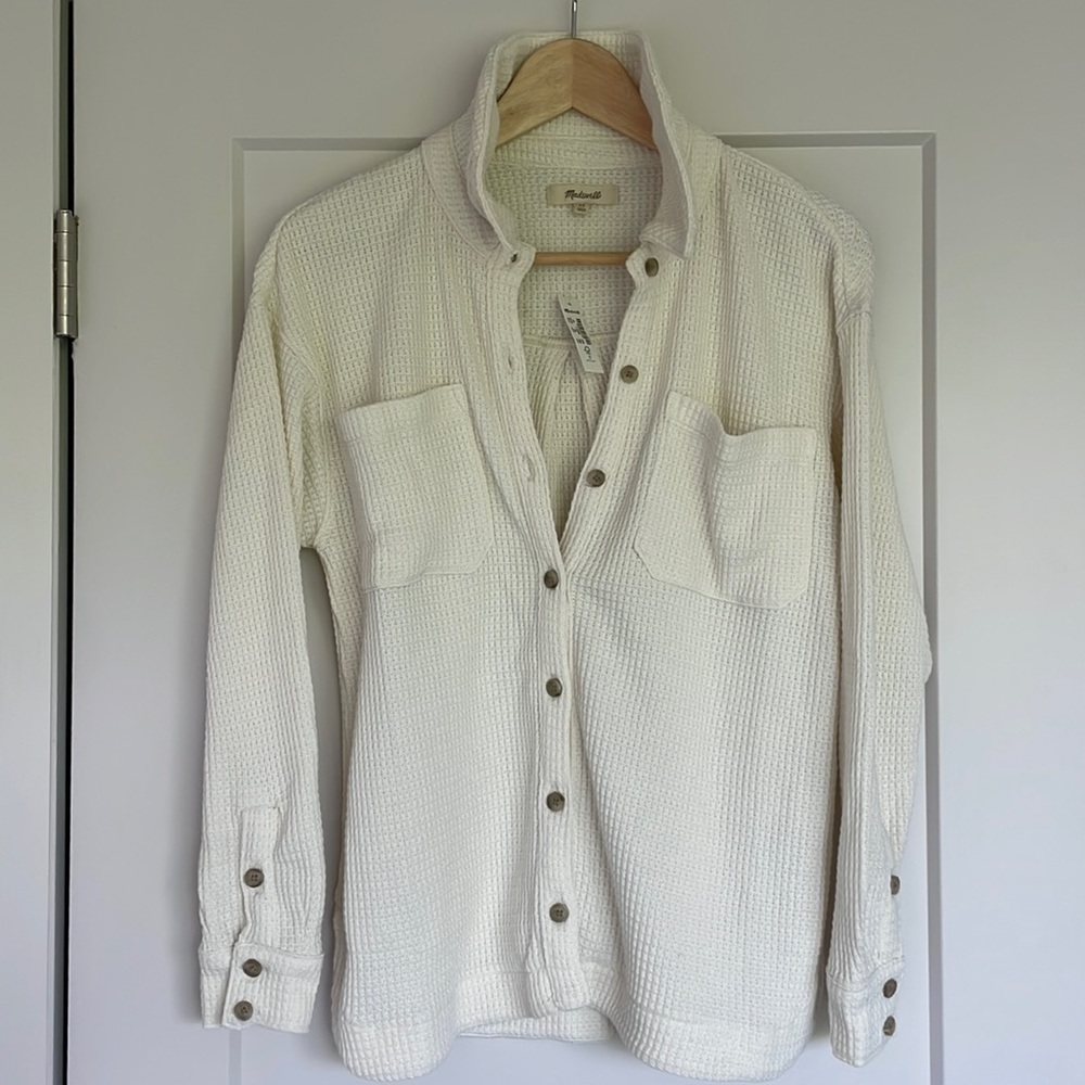Madewell LS Waffle Button Down Shirt